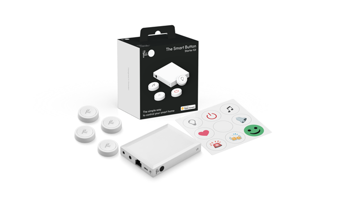 Flic Flic 2 Starter Kit - 1 Hub + 4 Flic 2 Button (weiss) 3 Flic Flic 2 Starter Kit - 1 Hub + 4 Flic 2 Button (weiss)