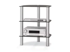 Just-racks Spectral AV-Ständer - R590ALBG (schwarz / Silber)