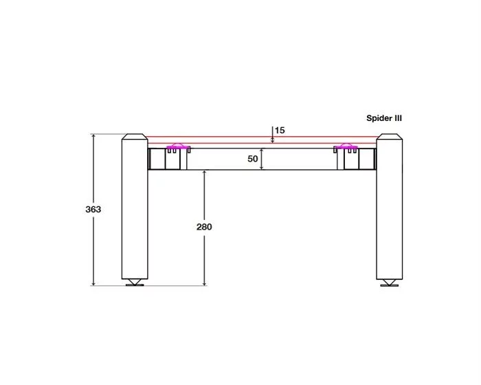 NorStone Ablage - SPIDER 36cm Für Hi-Fi (schwarz) 7 NorStone Ablage - SPIDER 36cm Für Hi-Fi (schwarz) – Bild 5