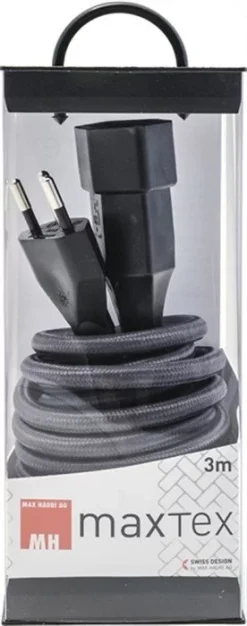 Max Hauri Verlängerung Textil Anthrazit Mit Kinderschutz 3M (anthrazit)