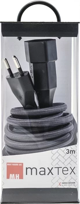 Max Hauri Verlängerung Textil Anthrazit Mit Kinderschutz 3M (anthrazit) 3 Max Hauri Verlängerung Textil Anthrazit Mit Kinderschutz 3M (anthrazit)