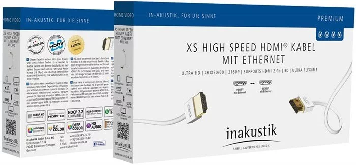 Inakustik Premium HDMI Kabel, XS, 1,5m - 004246815, 2.0 (weiss) 7 Inakustik Premium HDMI Kabel, XS, 1,5m - 004246815, 2.0 (weiss) – Bild 5