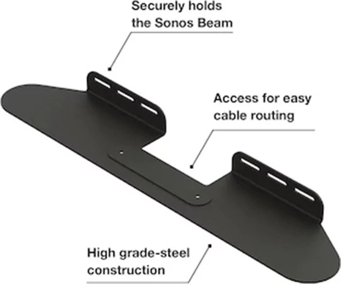 FLEXSON Beam Wandhalterung - FLXBFWM1011 (Einzel) (weiss) 4 FLEXSON Beam Wandhalterung - FLXBFWM1011 (Einzel) (weiss) – Bild 2