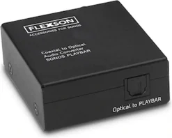 FLEXSON Playbar Plug & Play - Stereo Zu Digital (schwarz)