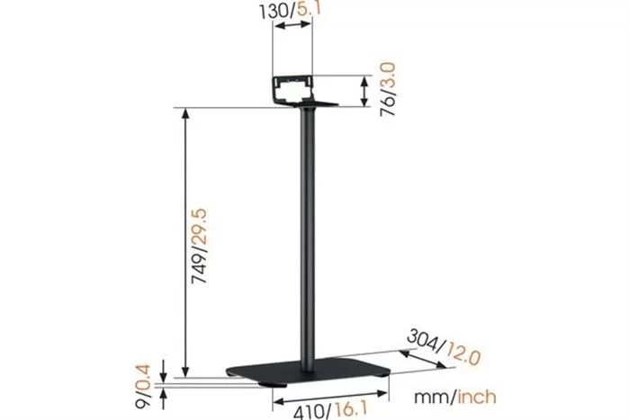 Vogels Lautsprecher-Standfuss - SOUND3305B (schwarz) 5 Vogels Lautsprecher-Standfuss - SOUND3305B (schwarz) – Bild 3