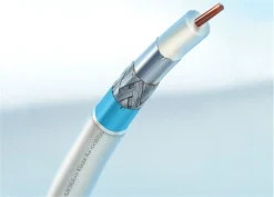 Wisi MK96A 0100 - Koaxialkabel 120dB 100m, Blister (weiss)