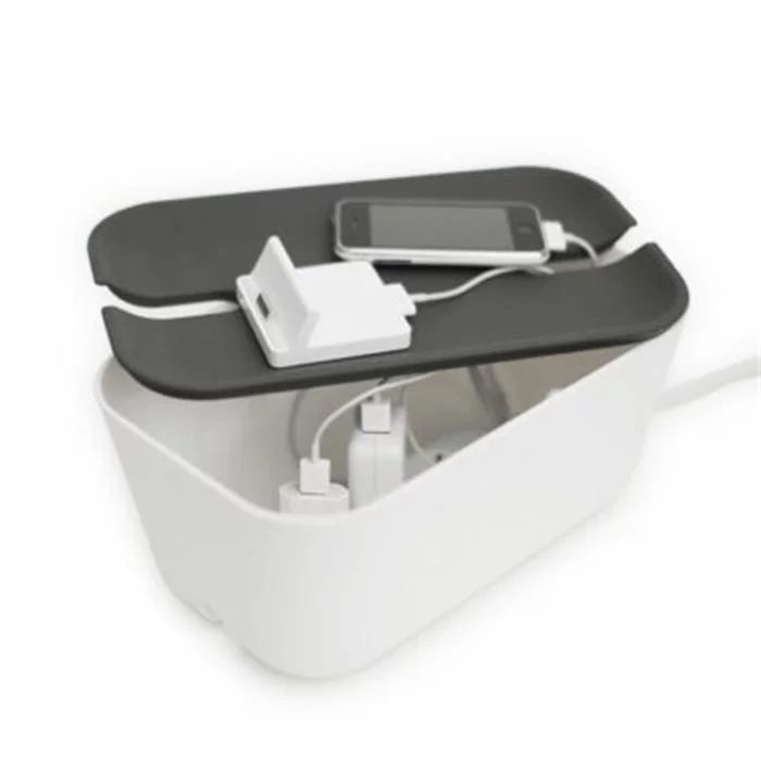 BOSIGN HIDEAWAY Kabelbox M (weiss / Grau) 5 BOSIGN HIDEAWAY Kabelbox M (weiss / Grau) – Bild 3