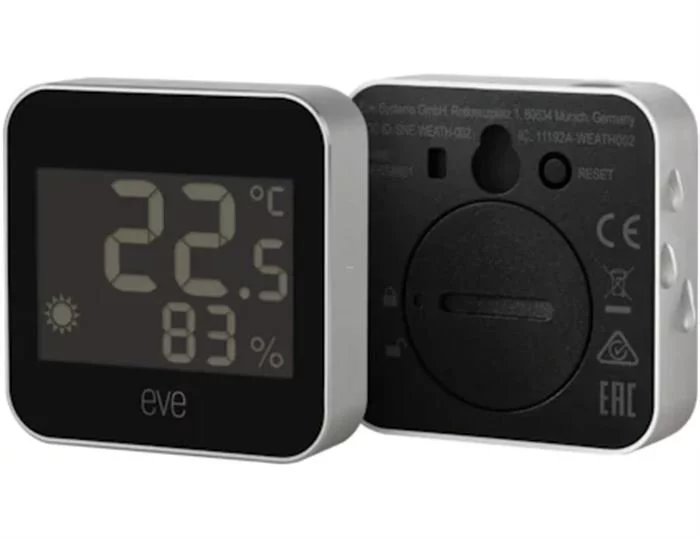 Eve Eve Weather - Wetterstation (schwarz / Silber) 4 Eve Eve Weather - Wetterstation (schwarz / Silber) – Bild 2