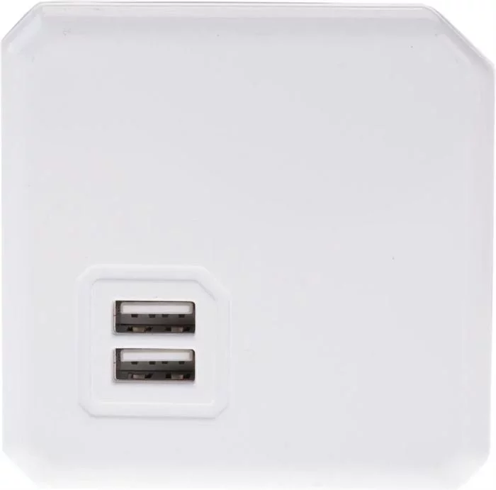 Allocacoc PowerCube - Extended USB Euronics Edition (weiss / Blau) 4 Allocacoc PowerCube - Extended USB Euronics Edition (weiss / Blau) – Bild 2