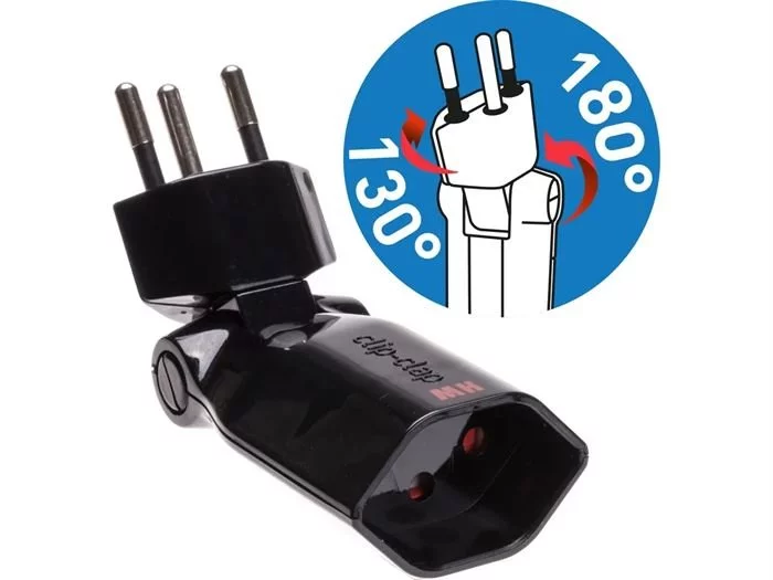 Max Hauri Clip-Clap Abzweigstecker T13 3-polig (schwarz) 3 Max Hauri Clip-Clap Abzweigstecker T13 3-polig (schwarz)